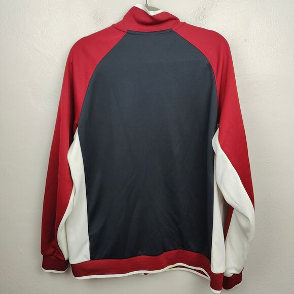 Nike Sportswear Archive Tack Jacket Mens XL Full Zip Red Black Preppy Retro - Picture 3 of 9